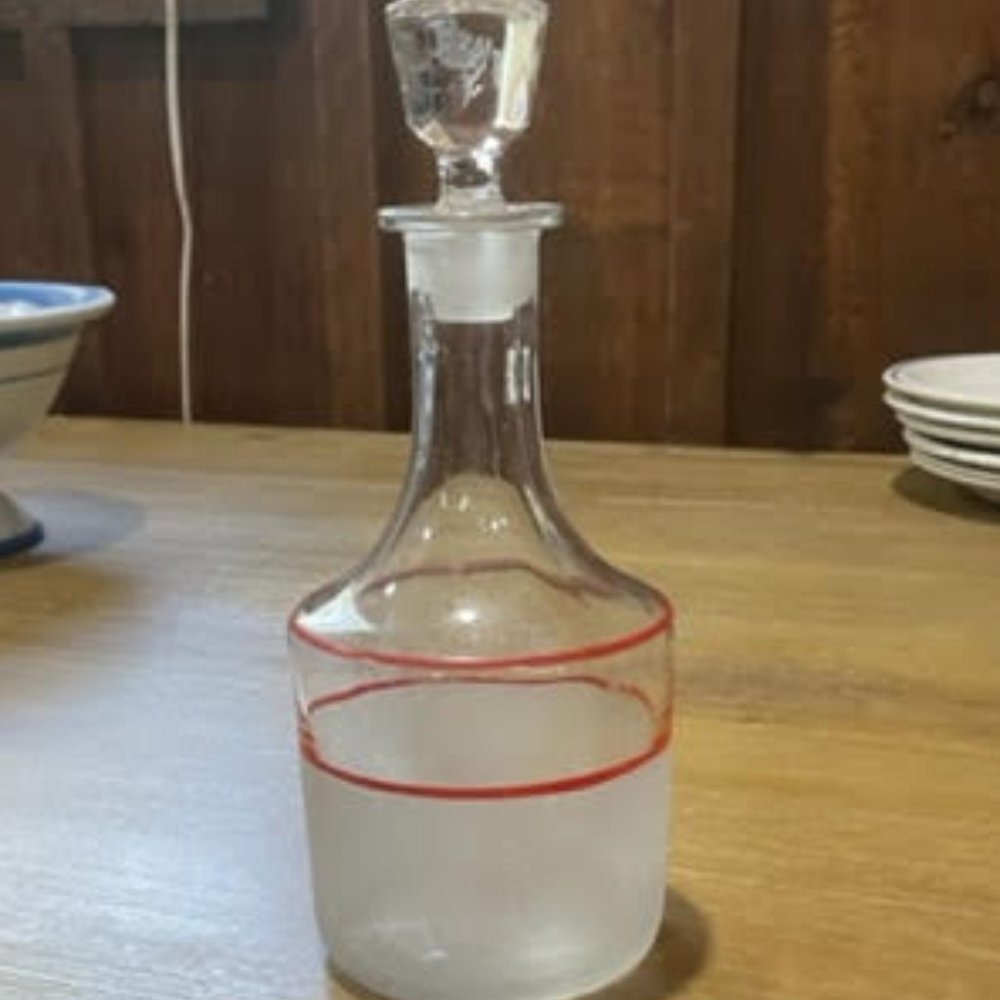 Vintage Decanter w/ Glass Stopper